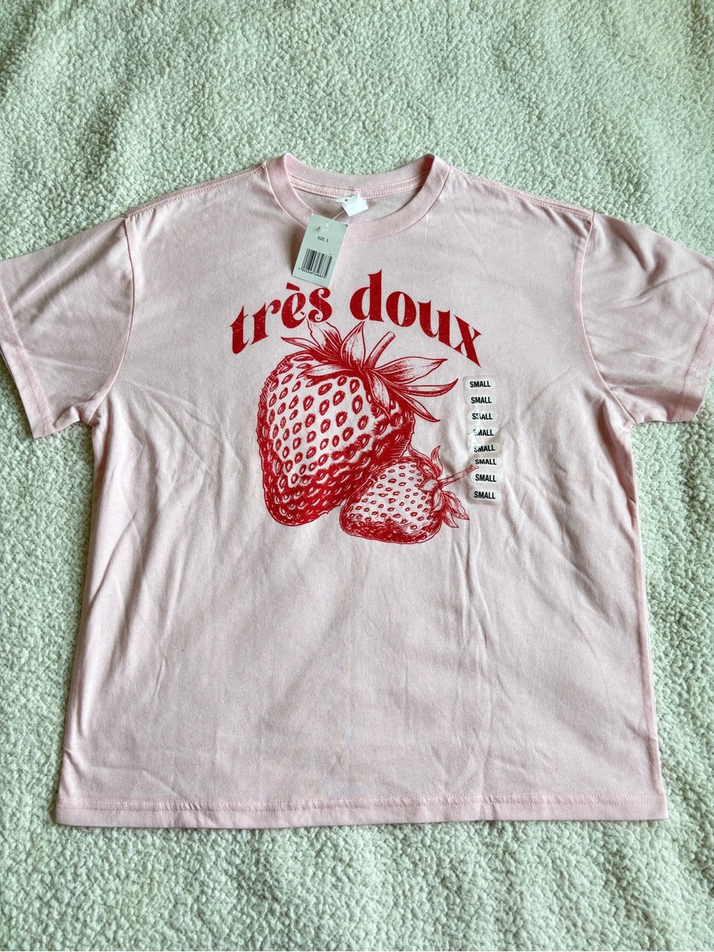 Très Doux Pink Strawberry Graphic Tee